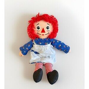 Vintage Hasbro 1987 Playskool 18" Raggedy Ann 70105 Cloth Doll